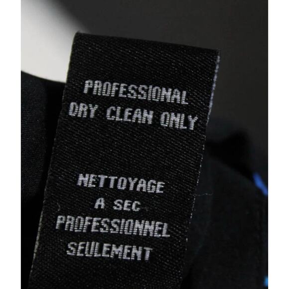 Tibi Palm Beach Floral Garden Peacock Print 100% Silk Black Strapless Dress 8 - Picture 7 of 8